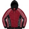 Thumbnail for Track Paneled Zip Up Hooded Sweatshirt