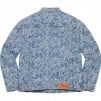 Thumbnail for Script Jacquard Denim Trucker Jacket