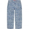 Thumbnail for Script Jacquard Double Knee Denim Painter Pant