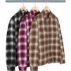 Thumbnail Shadow Plaid Flannel Zip Up Shirt