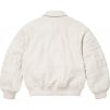 Supreme GORE-TEX Infinium WINDSTOPPER Leather Varsity Jacket (FW23) - White