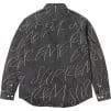 Supreme Handwriting Jacquard Denim Shirt (FW23) - Washed Black