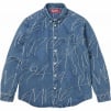 Thumbnail for Handwriting Jacquard Denim Shirt