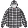 Thumbnail for Hooded Plaid Knit Shirt