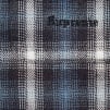 Supreme Houndstooth Plaid Flannel Shirt (FW23) - Navy