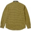 Supreme Houndstooth Plaid Flannel Shirt (FW23) - Yellow