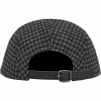 Supreme Houndstooth Wool Camp Cap (FW23) - Black