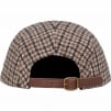 Supreme Houndstooth Wool Camp Cap (FW23) - Tan