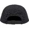 Supreme Leopard Corduroy Camp Cap (FW23) - Black