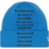 Supreme New Era Psalm Beanie (FW23) - Light Slate