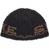 Supreme Sherpa Logo Beanie (FW23) - Black