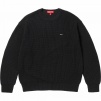 Supreme Small Box Ribbed Sweater (FW23) - Black