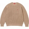 Supreme Small Box Ribbed Sweater (FW23) - Tan