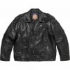 Supreme Supreme blackmeans Painted Leather Motorcycle Jacket (FW23) - Black