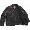 Supreme Supreme blackmeans Painted Leather Motorcycle Jacket (FW23) - Black