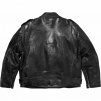 Supreme Supreme blackmeans Painted Leather Motorcycle Jacket (FW23) - Black