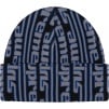 Supreme Vertical Logo Beanie (FW23) - Black