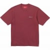 Supreme Washed Script S S Top (FW23) - Cardinal