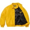 Supreme Woven Leather Varsity Jacket (FW23) - Yellow