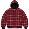 Thumbnail for Plaid Wool Hooded Work Jacket