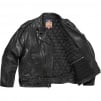 Supreme Supreme blackmeans Painted Leather Motorcycle Jacket (FW23)