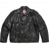 Supreme Supreme blackmeans Painted Leather Motorcycle Jacket (FW23)