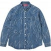 Thumbnail for Handwriting Jacquard Denim Shirt