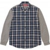 Thumbnail for Houndstooth Plaid Flannel Shirt