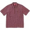 Thumbnail for Plaid Corduroy Half Zip S S Shirt