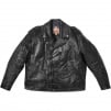 Supreme Supreme blackmeans Painted Leather Motorcycle Jacket (FW23)