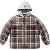 Thumbnail for Supreme Dickies Plaid Hooded Zip Up Shirt