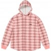 Thumbnail for Hooded Plaid Knit Shirt