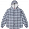 Thumbnail for Hooded Plaid Knit Shirt