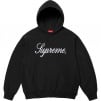 Thumbnail for Embroidered Script Hooded Sweatshirt