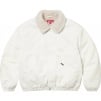 Supreme Faux Shearling Lined Bomber Jacket (FW24) - White