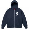 Thumbnail for S Logo Zip Up Hooded Sweatshirt