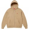 Supreme Small Box Zip Up Hooded Sweatshirt (FW24) - Dark Tan