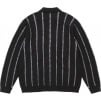 Thumbnail for Speckle Stripe Zip Up Cardigan