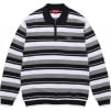 Thumbnail for Stripe Zip L S Polo