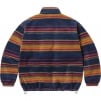 Thumbnail for Stripe Zip Up Fleece Jacket