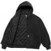 Thumbnail for Supreme Dickies Quilted Lined Zip Up Hooded Sweatshirt