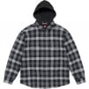 Thumbnail for Waffle Plaid Hooded Shirt