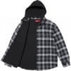 Thumbnail for Waffle Plaid Hooded Shirt