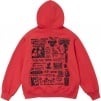 Supreme Wild Embroidered Hooded Sweatshirt (FW24) - Burnt Red