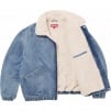 Supreme Faux Shearling Lined Bomber Jacket (FW24) - Denim