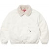 Supreme Faux Shearling Lined Bomber Jacket (FW24) - White