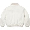 Supreme Faux Shearling Lined Bomber Jacket (FW24) - White