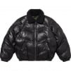 Thumbnail for Supreme Schott Chevron Leather Down Puffer Jacket