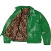 Supreme Supreme Schott Leather Racer Jacket (FW24) - Green