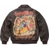 Thumbnail for Supreme Schott Snow White Hand-Painted Leather A2 Jacket